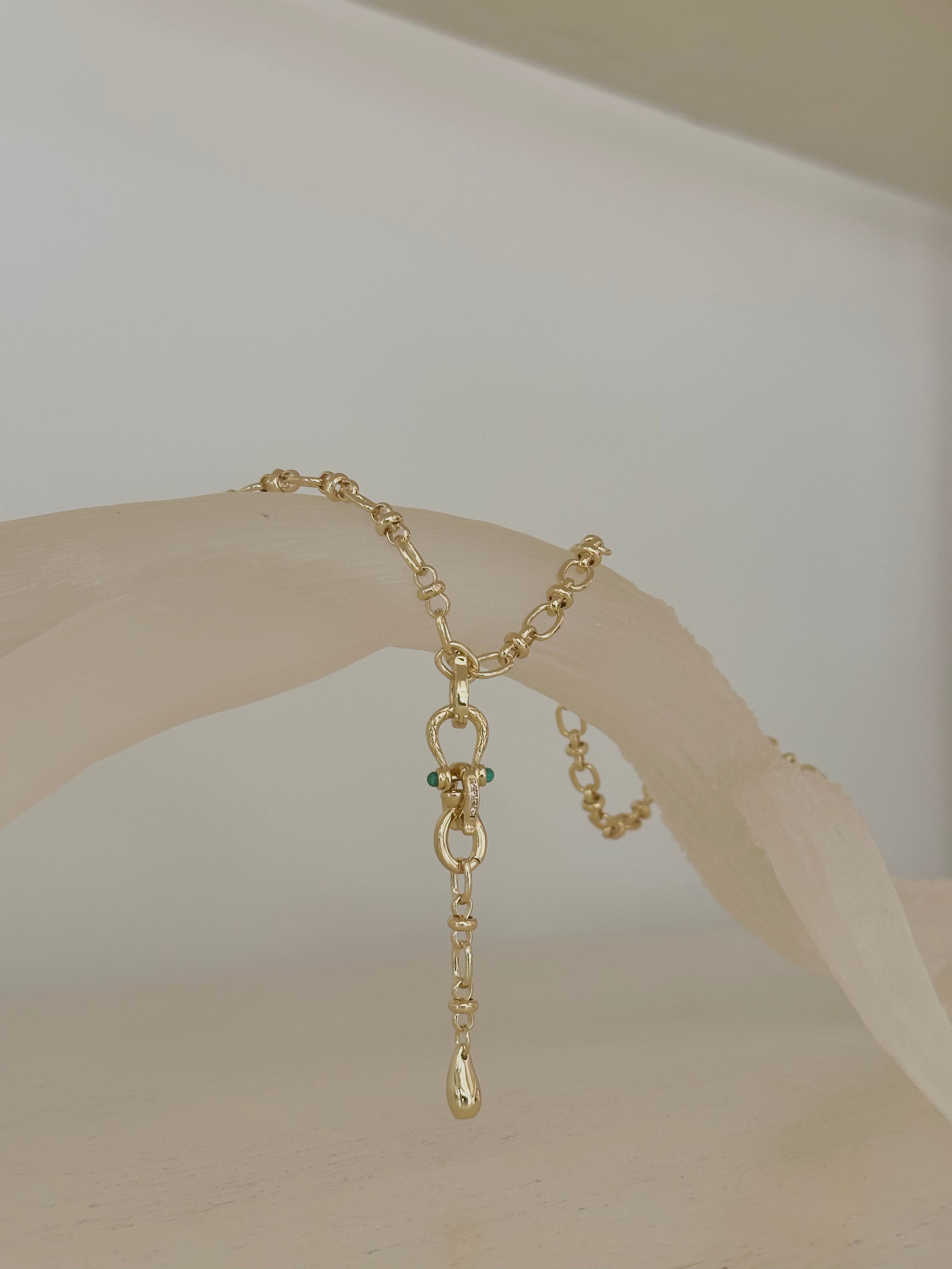 Chunky Gold Lariat
