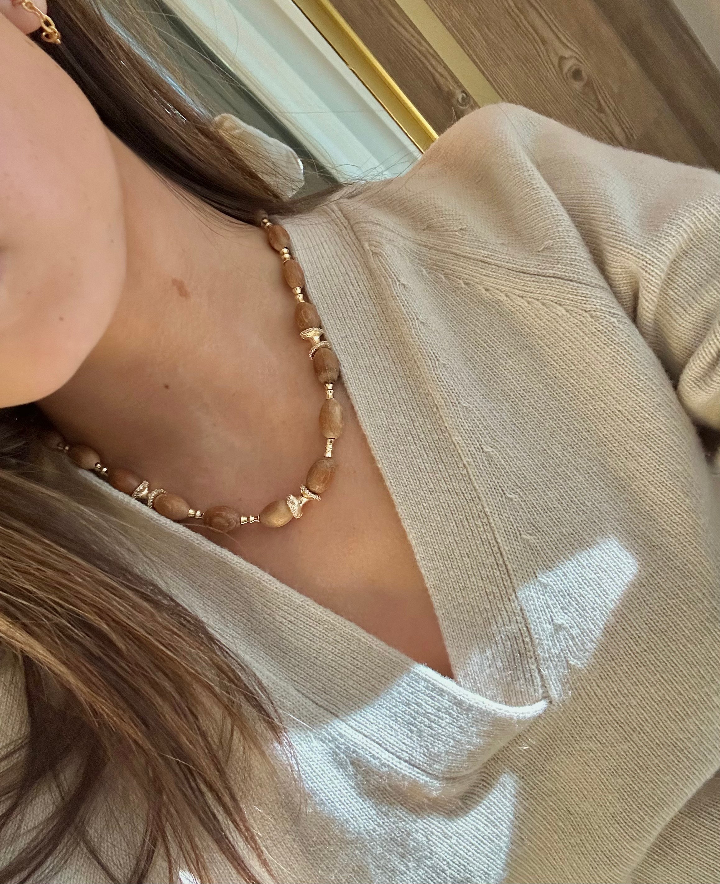 Wood and Bamboo Necklace